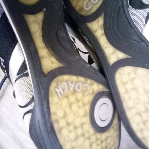 Coach Jayme sneakers. Size 8.5 Black and grey. Preloved - Picture 2 of 8